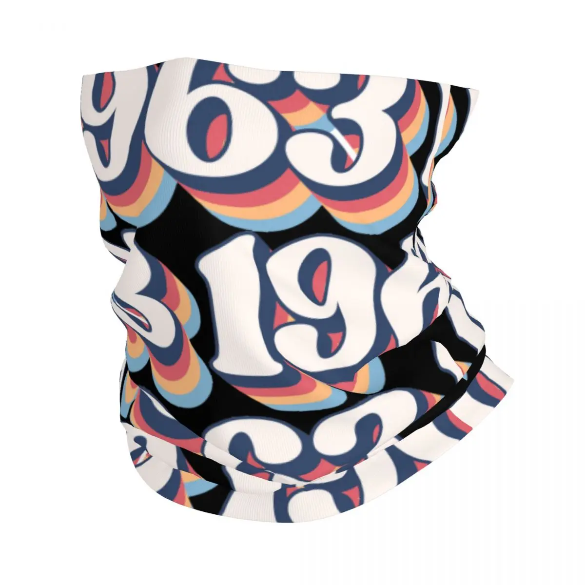 

1963 Logo Neck Gaiter Printed Unisex Face Mask Scarf Warm Headband Hiking Windproof