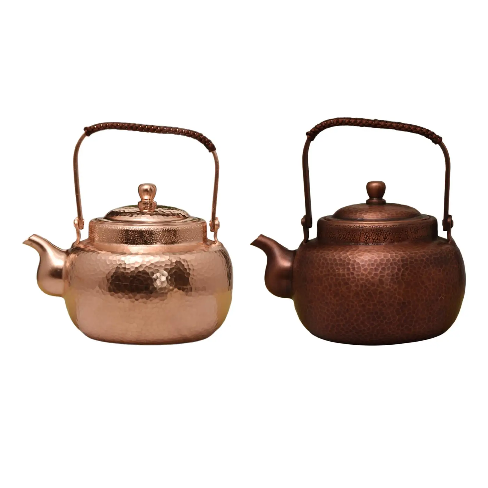 

Copper Tea Kettle Kungfu Tea Pot Copper Teakettle Water Boiler Jug Food Grade with Insulated Handle Tea Kettle Kungfu Teapot