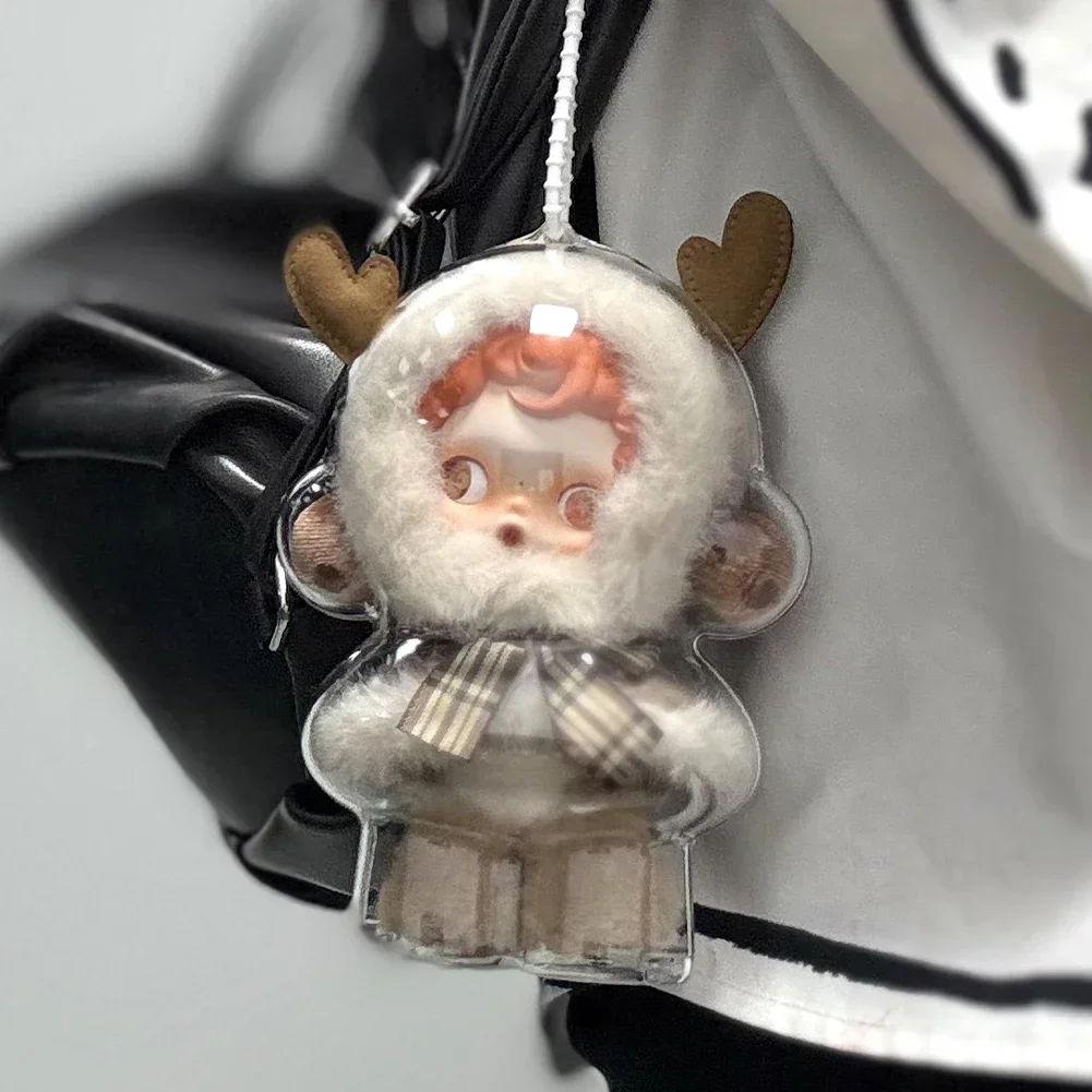 スカルパンダ 1PC 保護アクリル収納ケースぬいぐるみディスプレイ