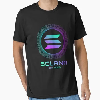 Solana cryptocurrency Solana SOL Crypto Cryptocurrency 100% cotton printed t shirt for men large size Adult tops S-6XL 1