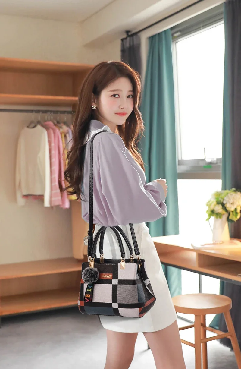 Trendy Plaid Handbags Fashion Style