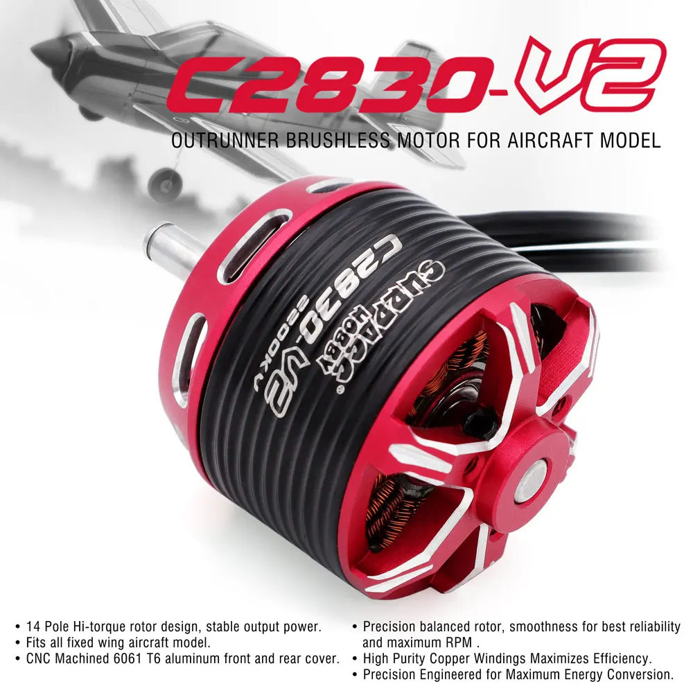 SURPASS HOBBY Brushless Motor 2-5S for RC Aircraft Plane Multicopter