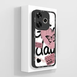 Floral Silicone Soft Protective Back Cover - Ultrathin Phone Case Bumper for Redmi Turbo 3 5G (TYB381)