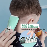 Quiet Baby Hair Trimmer Electric Rechargeable Kids Hair Clipper for Children Sleep Haircut Safe Ceramic Blade Waterproof 2