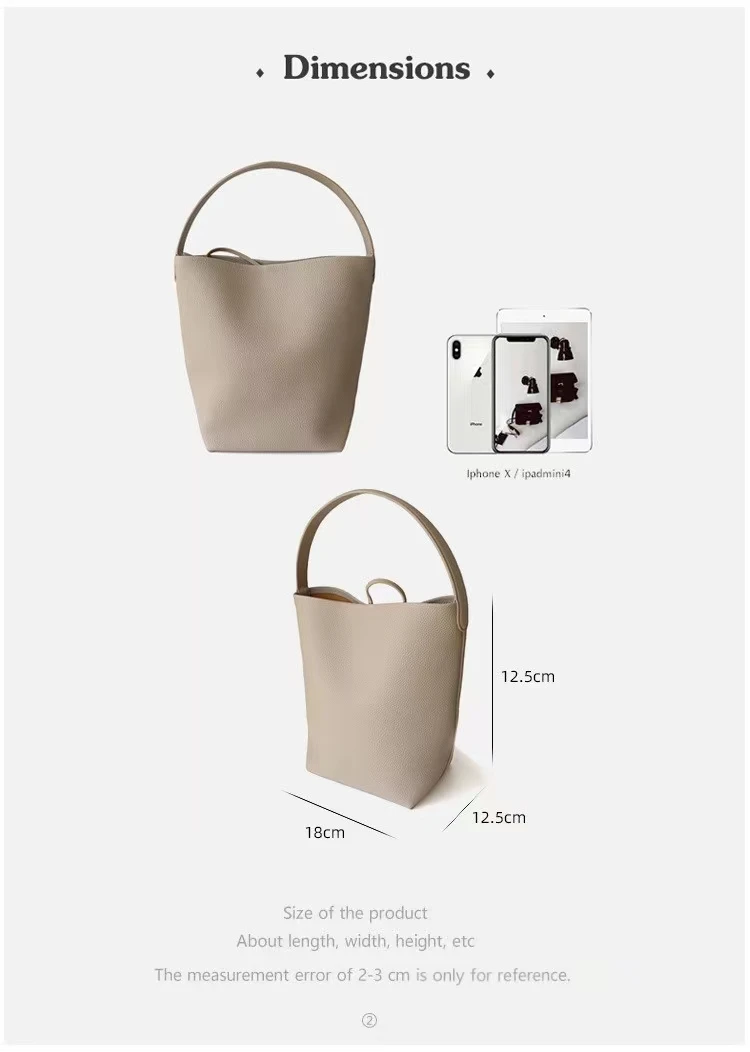 Sac5f67962fc84c79b52bcf6d6119a1b4b 100% Soft Real Leather Shoulder Bags Female Big Natural Real Cow Women Leather Handbags Luxury Bucket Ladies Tote Hand Bags Grey Mallzona