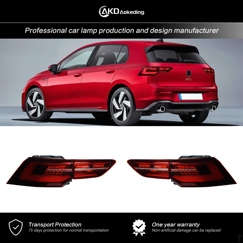AKD-enquêter Arrière LED pour VW Golf 8 2020-2022 MK8 Golf 8, Accessoires  Automobiles, Signal de Freinage DRL, 2 Pièces - AliExpress