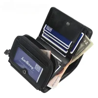 Male Purse Vintage High Quality Famous Luxury Brand Designer PU Leather Men Wallets Zipper Short Large Capacity Coin Card Holder - Image 4