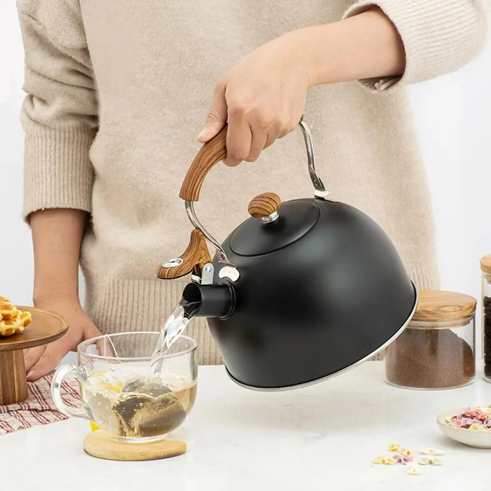 2.5L Stainless Steel Whistling Tea Kettle Food Grade Teapot For