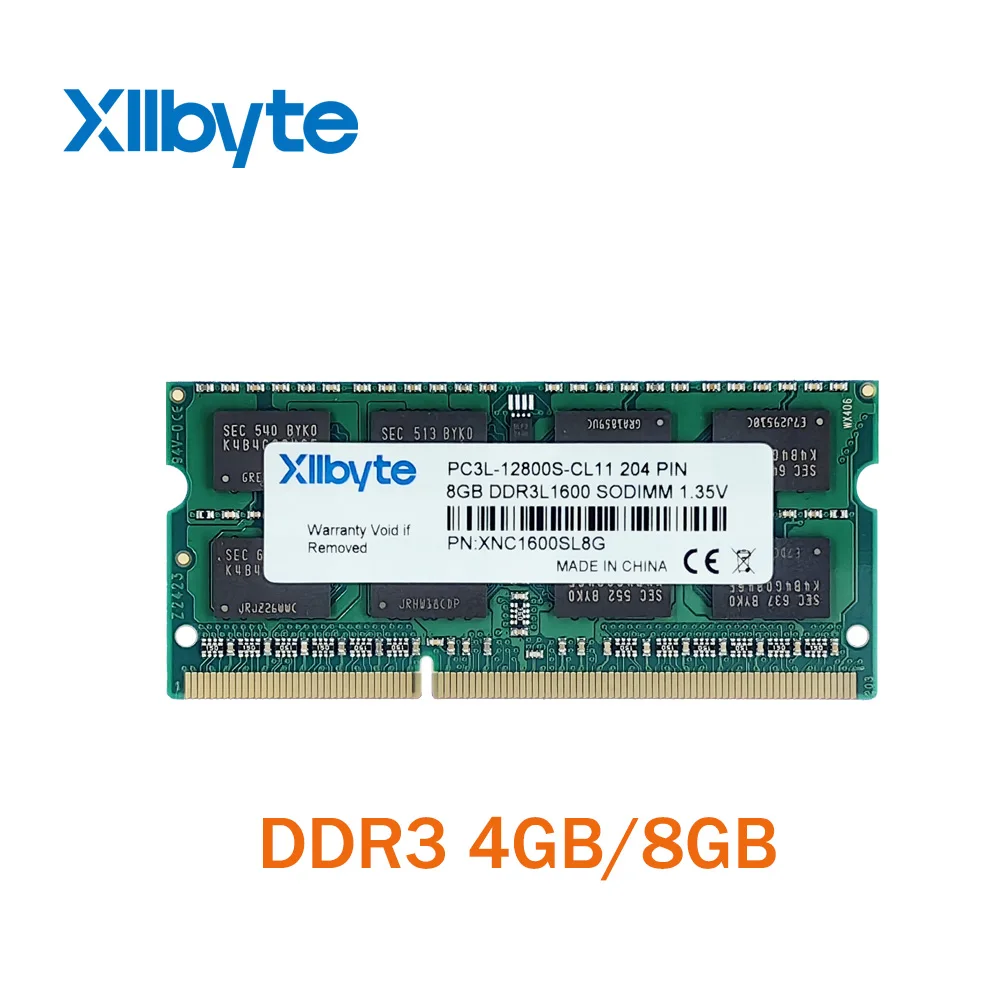 Xllbyte SODIMM DDR3 Laptop RAM - 4GB/8GB, 1066MHz/1333MHz/1600MHz