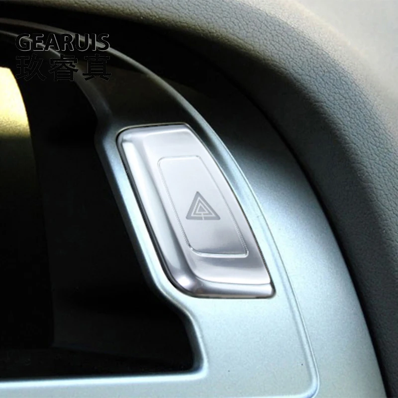 

Car Styling For Audi A4 B8 S4 A5 S5 RS4 RS5 2009-2016 Emergency Hazard Flasher Warning Light Switch Button Cover Sticker Trim