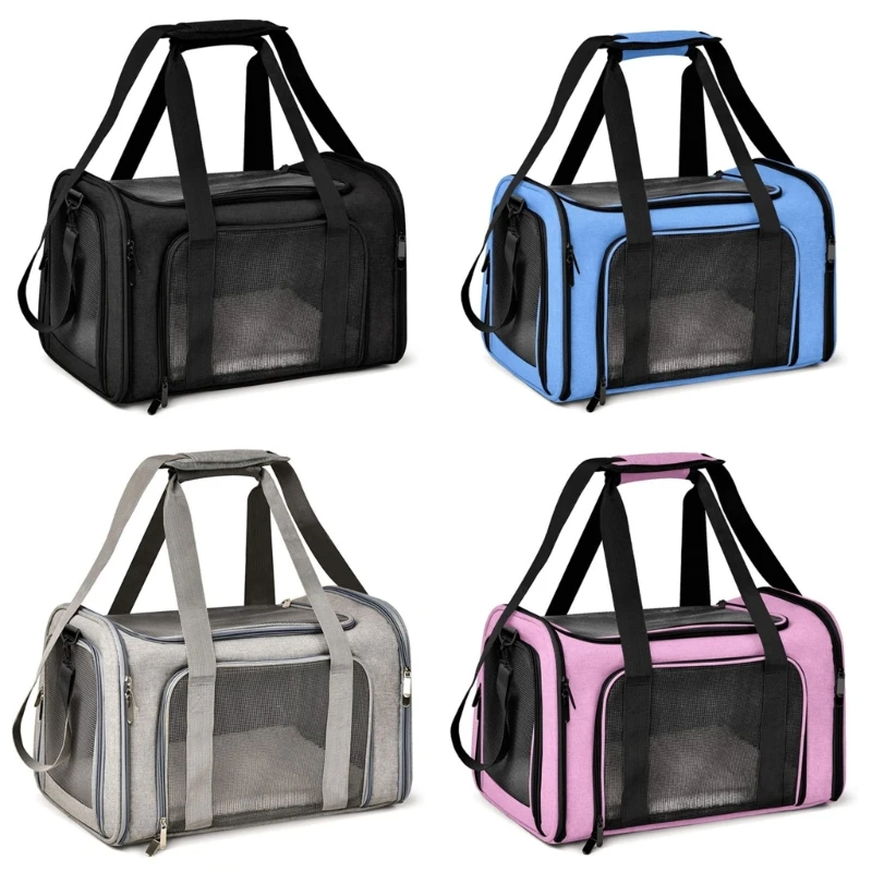 

Cat Carriers Bag Breathable Pet Sightseeing Pet Shoulder Bags Outing Bag 6XDE