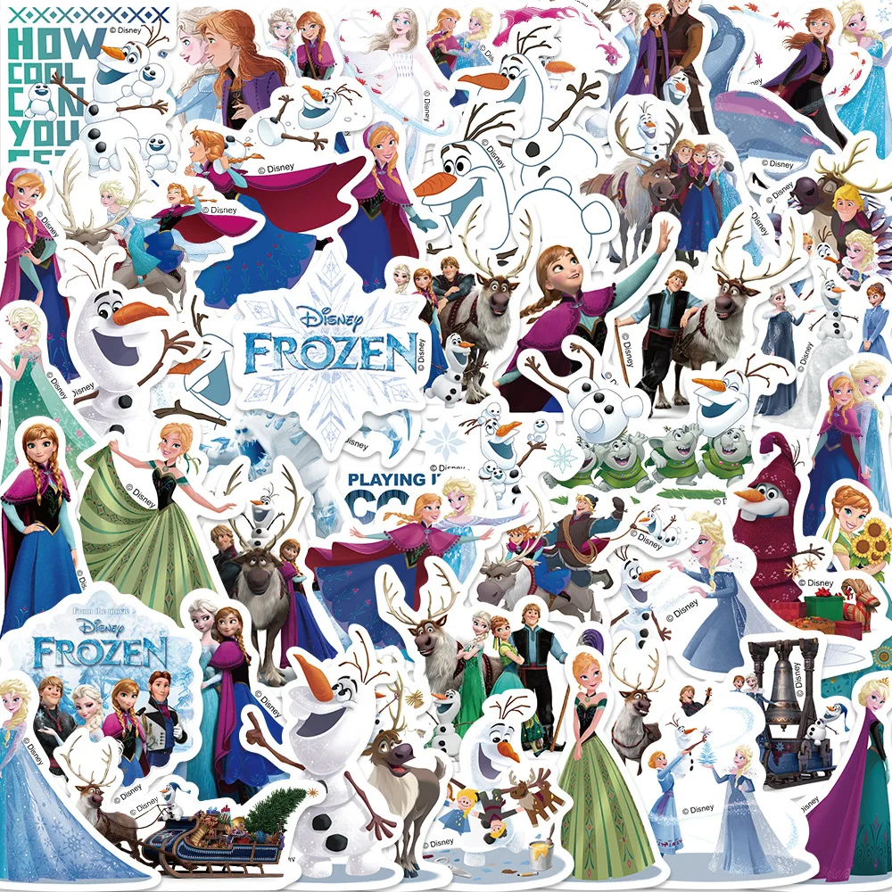 Autocollants Disney La Reine des Neiges - Elsa, Anna, Olaf