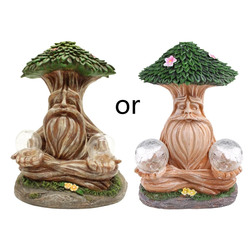 

Garden Statue Tree Figurine Resin Sculpture Indoor Outdoor Winter Decorations