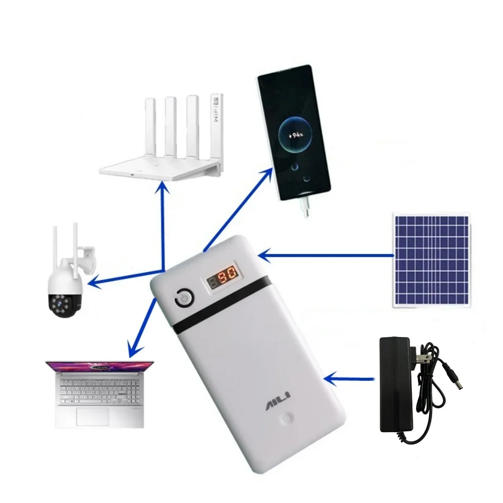 5V 12v 19v 21V Mobile power bank 18650 Battery Charger For 19V Laptop Mobile power supply portable source usb charger adapter