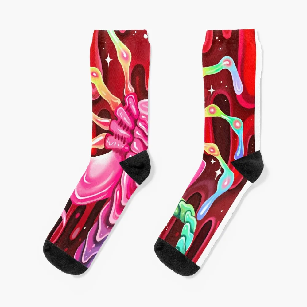

Rainbow Alien Socks set Sports Women's Socks Men's