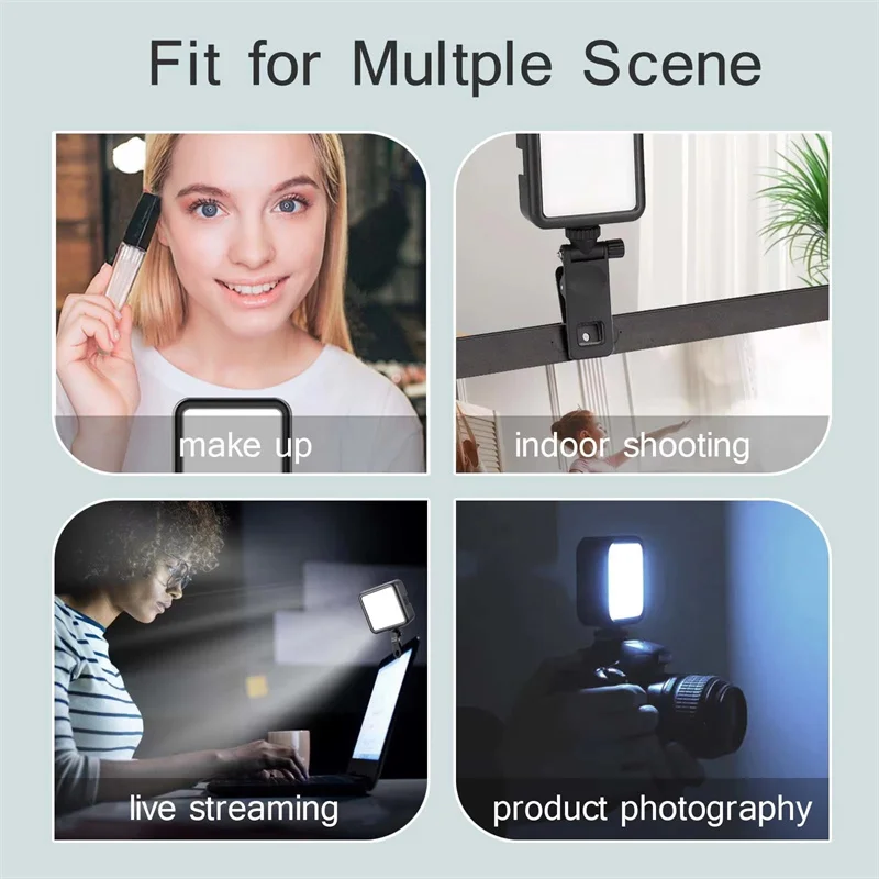 Lampe LED Bicolore 3000K-6000K pour Appareil Photo, Gopro, Vlog