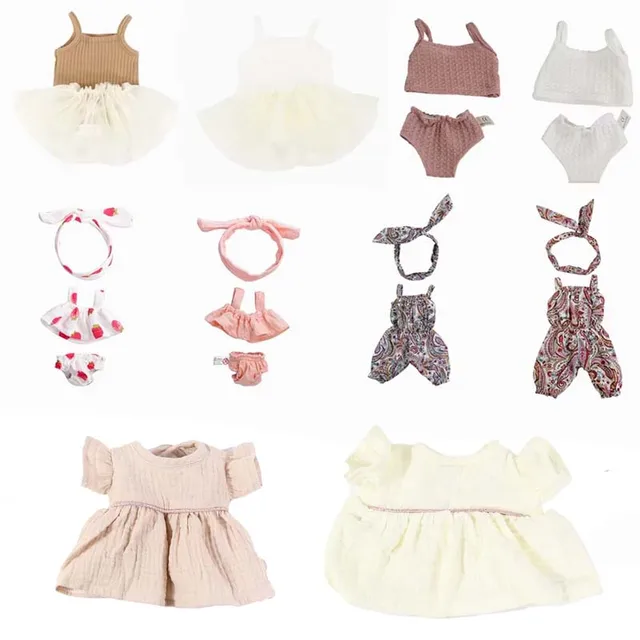 Vêtements de poupée pour poupées de 13 pouces 33CM, jouets pour bébés, accessoires de poupée, robe gilet, vêtements pour poupées américaines Reborn de 13 pouces 1