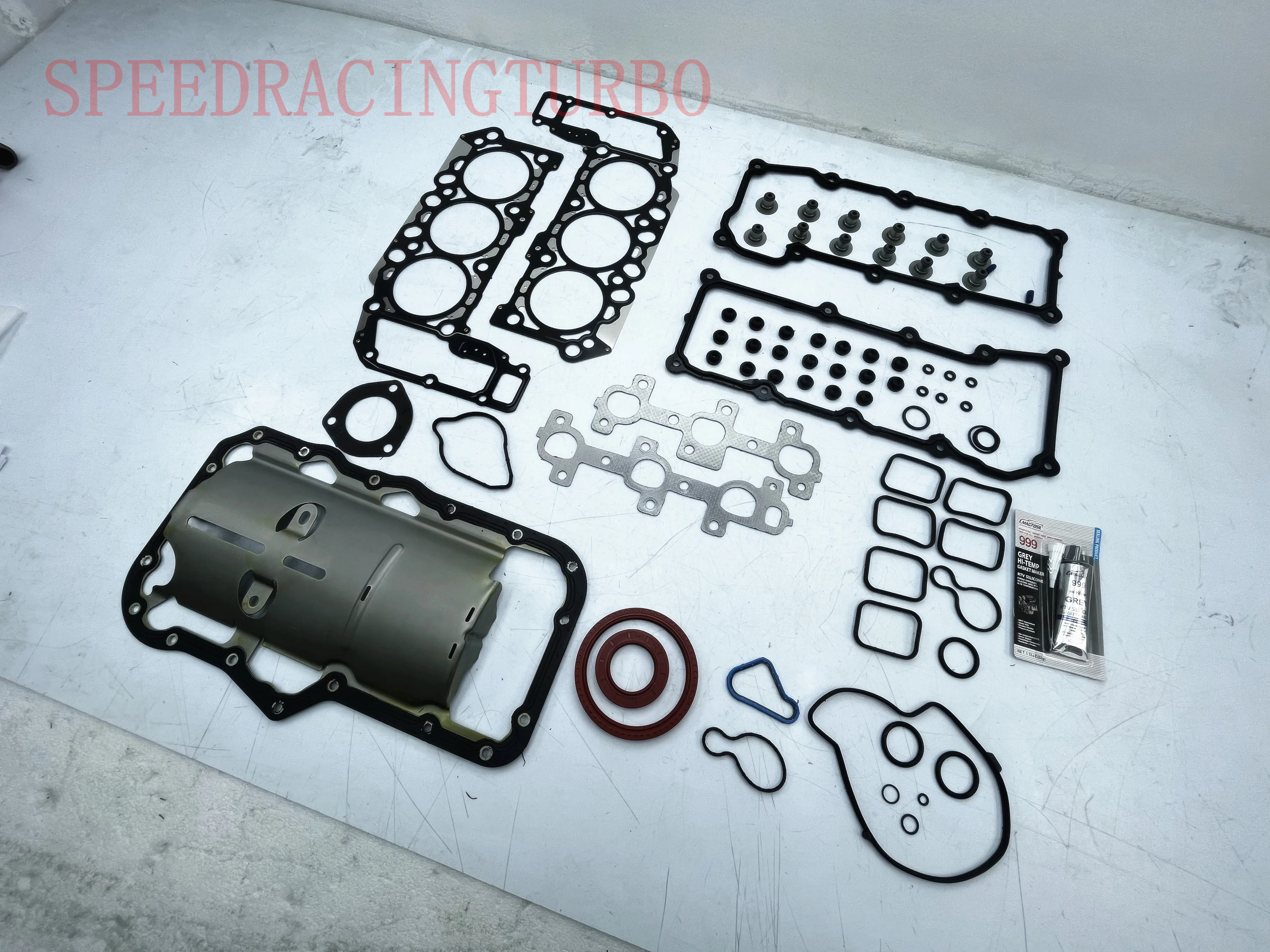 

MLS Head Gasket Set Kit Intake Manifold Cover Gaskets(Metal) Fit 02-05 Dodge Ram Durango Dakota Jeep Libert 3.7L SOHC