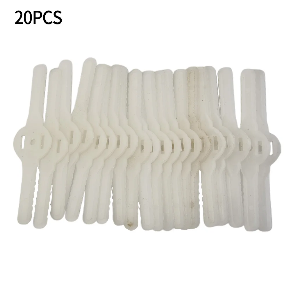 

20PCS Plastic Cutter Blades Lawn Mower Blades For Garden Electric Cordless Grass Trimmer Tool Replacement Accessories
