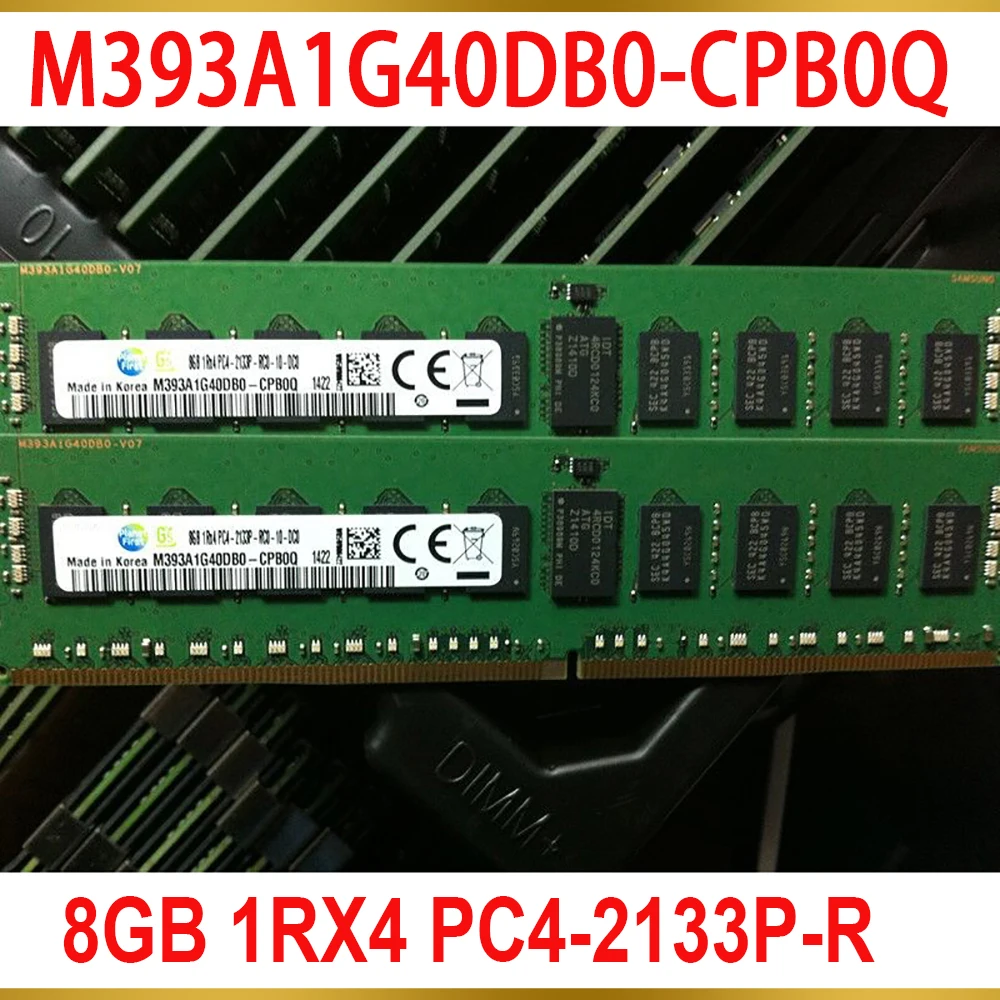 1Pcs For Samsung RAM 8GB 1RX4 PC4 2133P R 2133 DDR4 Server Memory M393A1G40DB0 CPB0Q