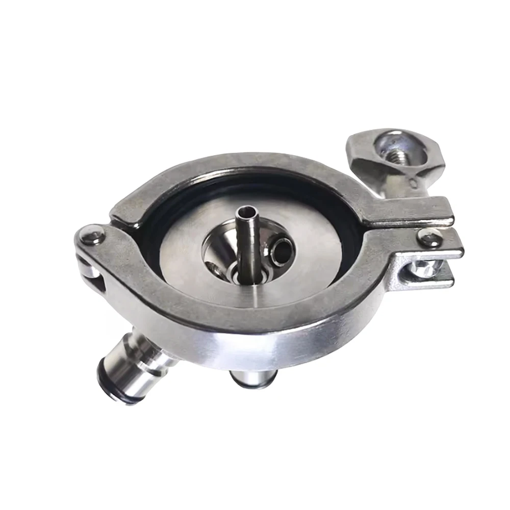 KegLand Ball Lock Tapping Head to 2 Inch Tri-Clover (Commercial Keg Adaptor) beer keg connector homebrew fitting