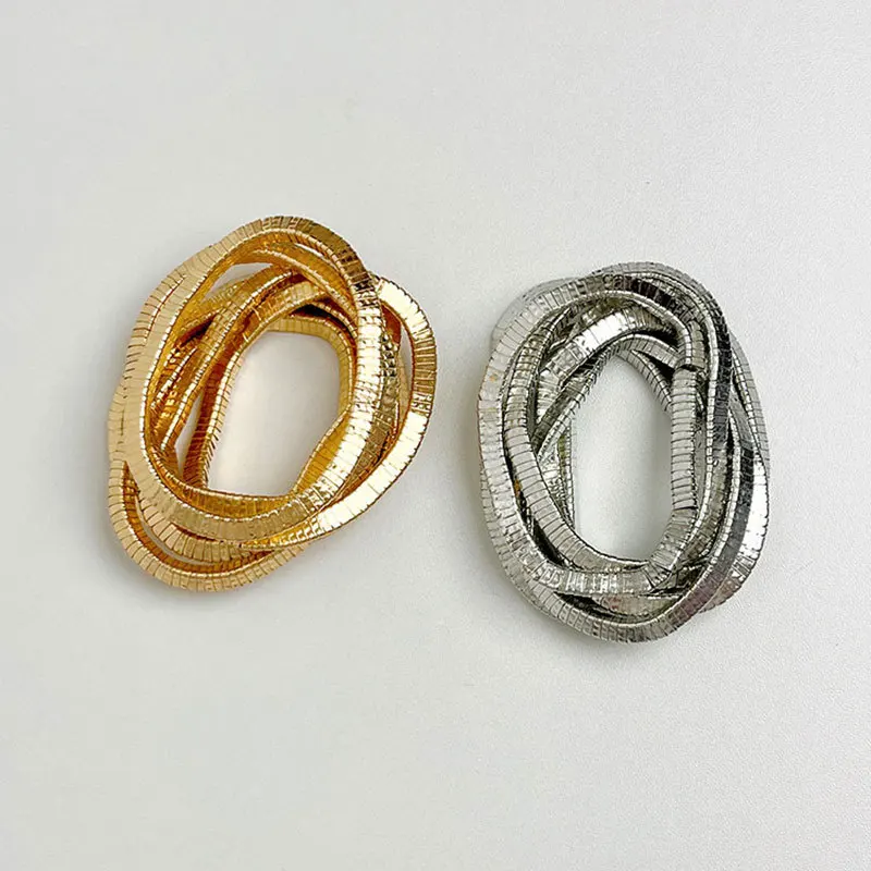 Modern Jewelry  Popular Design Multi Layers Metal Stretch Bracelets For Women Party Gifts Fine Accessories 2024 Trend New