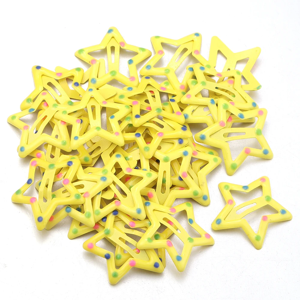 30 teile/los Bunte Sterne Y2K BB Haar Clips Frauen Mädchen Nette Metall Snap Haarnadel Seite Barrettes Für DIY Charme headwear Zubehör – Detail 18