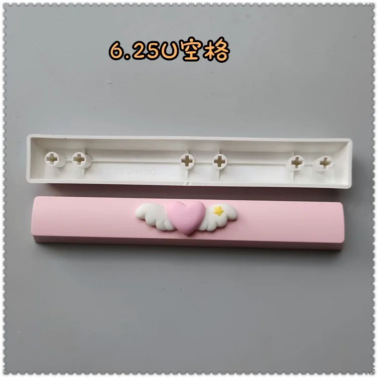 Desenhos Animados Bonito 6.25u Space Bar Keycap para Cereja mx Interruptor Personalizado Cereja Oem Teclado Mecânico Caps Individualidade Gaming Keycap - Imagem 4