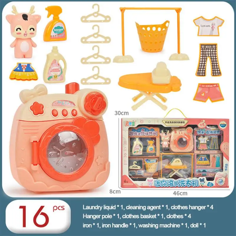 Simulated Washing Machine Childrens Home Mini Fun Gifts For Refrigerator Funny Toys Small Household Appliances Cute