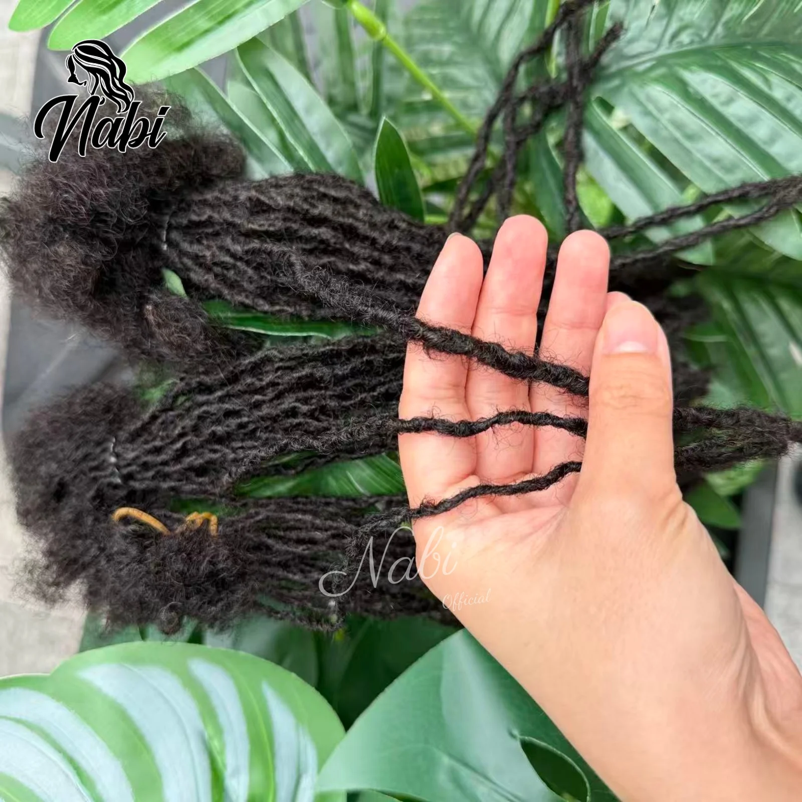 Estensioni Dreadlock Naturali Morbide Personalizzate 1 2 4 mm, Micro Locs Permanenti in Veri Capelli Umani, Fatti a Mano - immagine 6