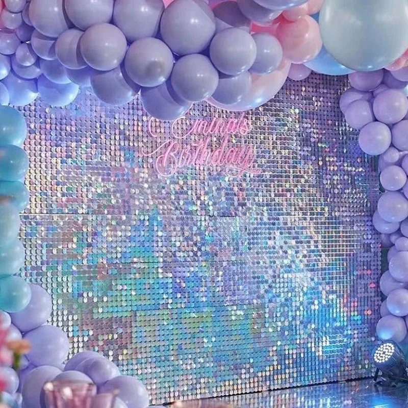 Birthday Backdrop Party Backdrop Curtain Party Decoration Party Supplies 2m Party Background Curtain Sequin Backdrop Birthday Wedding Decor Baby Shower Sequin Wall Glitter Backdrop Foil Curtain Garland