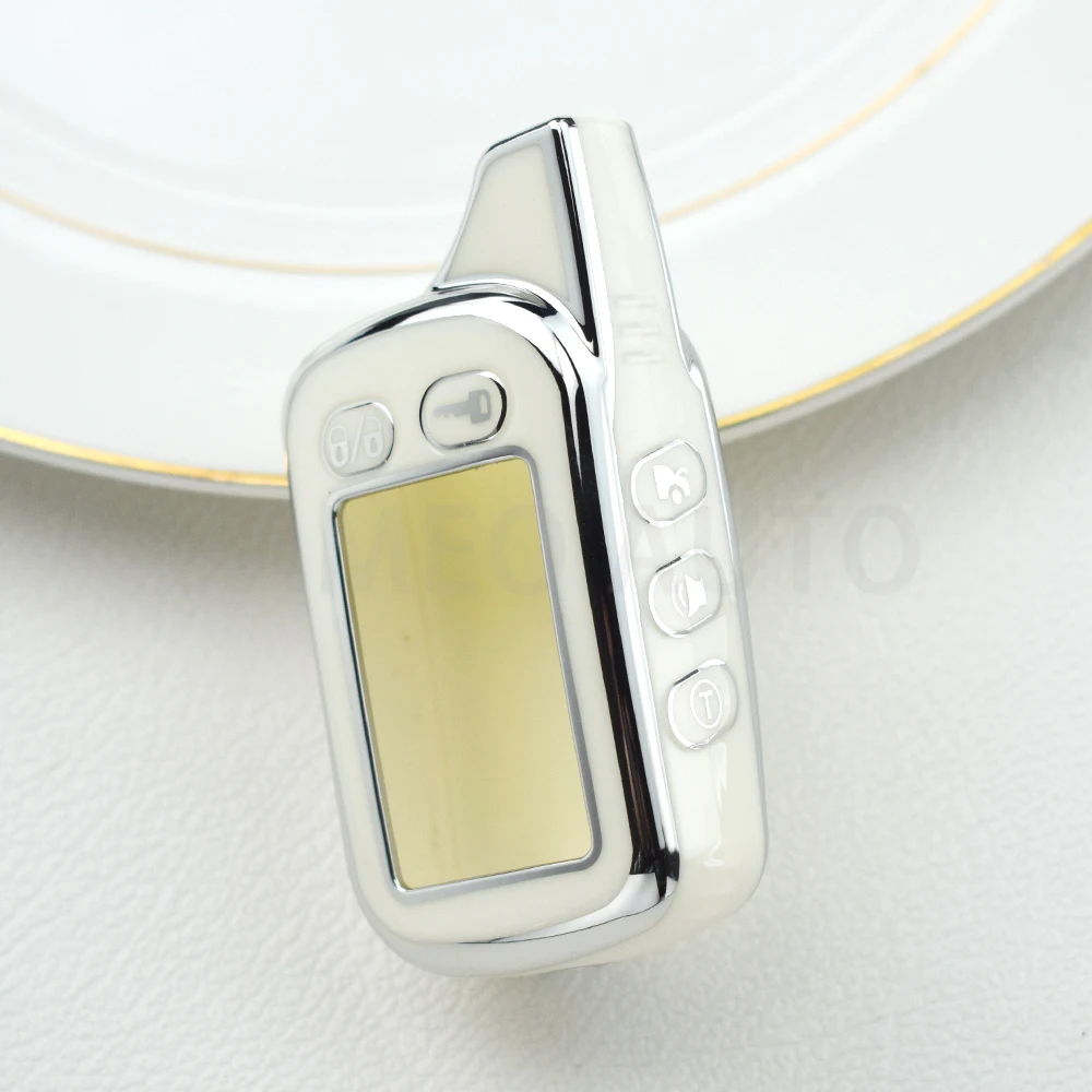 TPU LCD Key Case for Two-Way Car Alarm Remote Control Fobs
