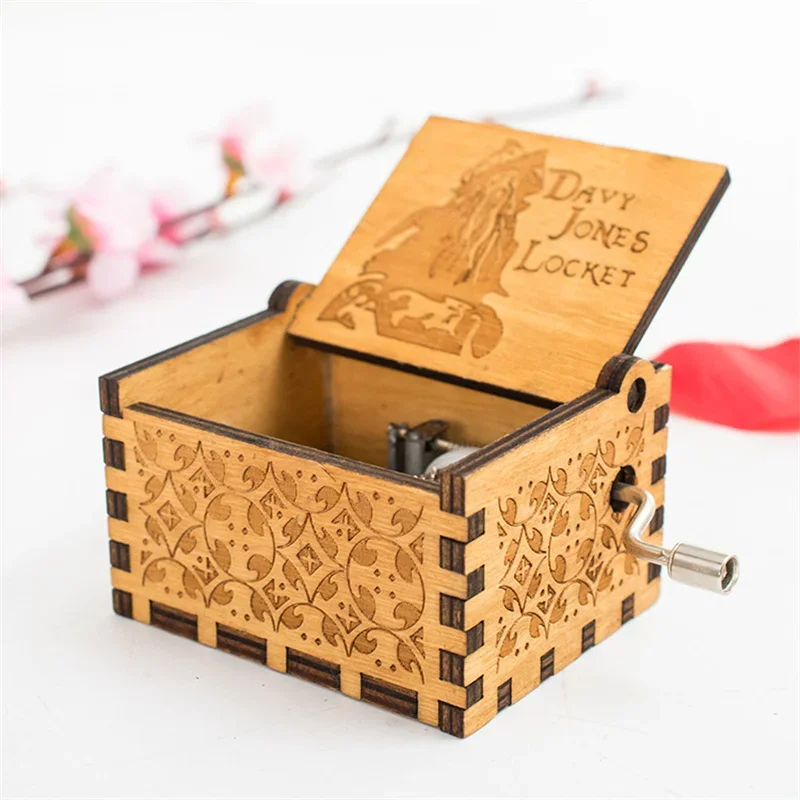 Mini Music Piano For Game of Thrones，Merry Christmas, Happy Birthday,Castle in the Sky，Wooden Manual Music Box For Game of Power 6