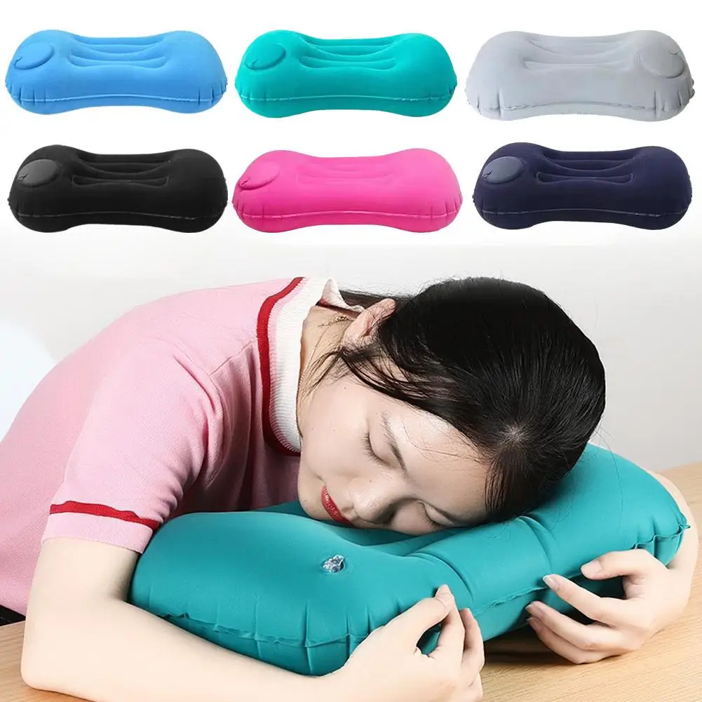 Naturehike Portable TPU Polyseter Inflatable Camping Pillow Mini Travel Air Neck Pillow For Sleeping Rest Relaxing Y6T7 inflatable pillow camping pillow