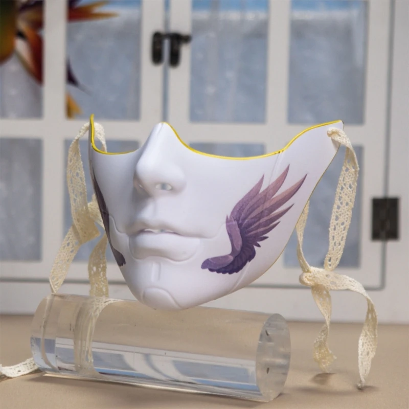 Elegant Masquerade Beauty Mask - Women's Half Face Costume Accessory for Halloween and Cosplay Parties