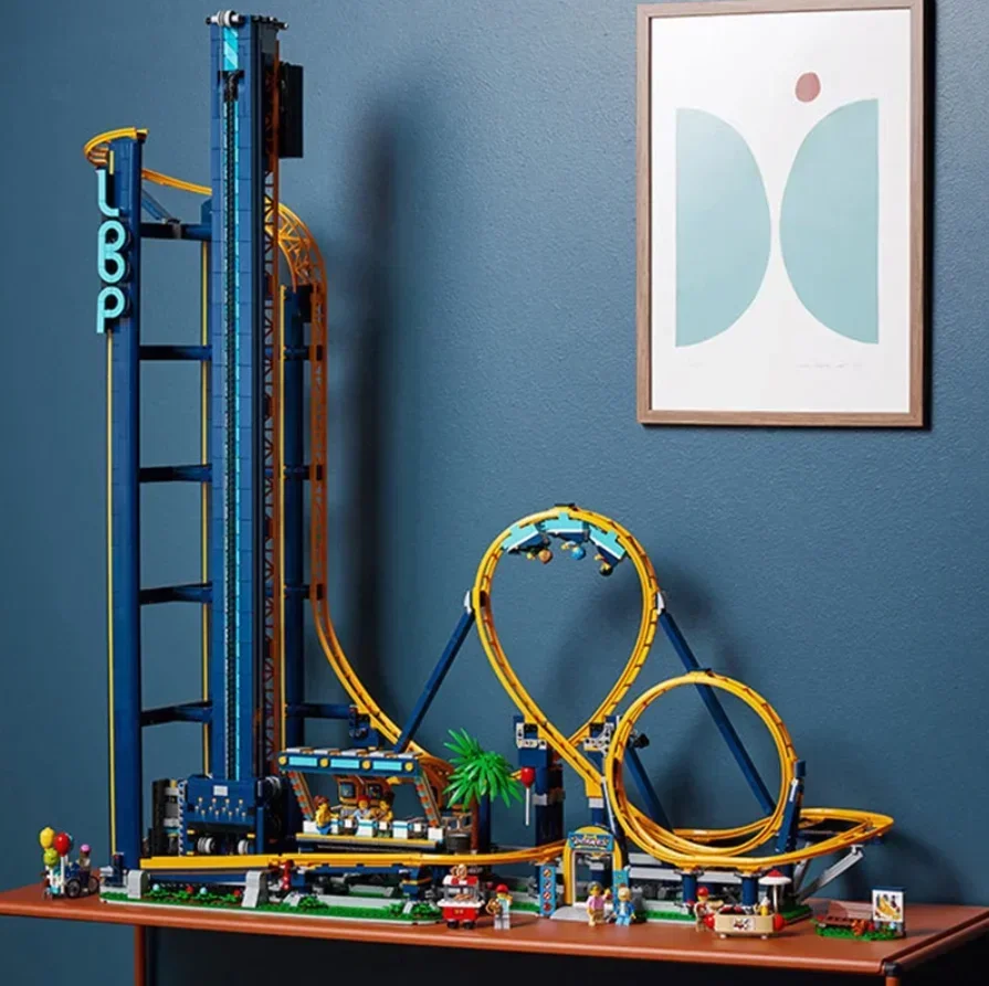 Loop Coaster Amusement Park Model Building Block 3756pcs For Children