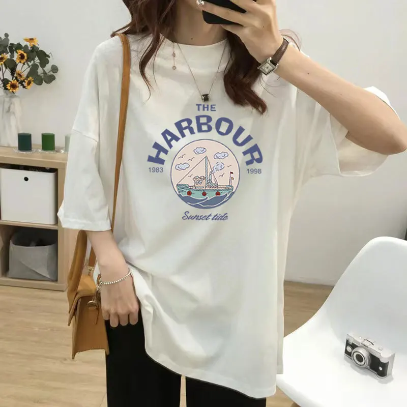 Women's Maternity Postpartum Wear Feeding Clothes Short Sleeved Pregnant Woman Loose Top Maternity Clothes Nursing T-Shirt 5