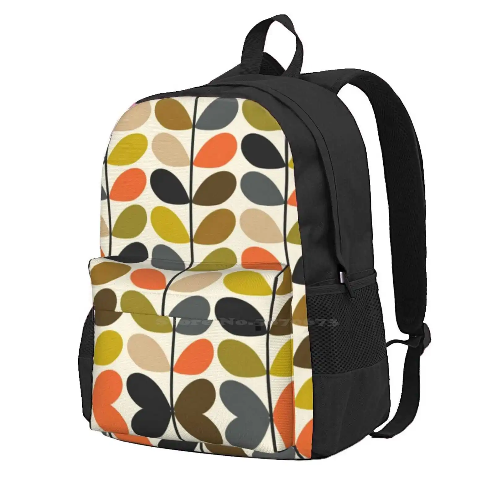 

Orla Kiely Colorful Multi Stem Flowers , Kiely Pattern , Orla Kiely Design Fashion Travel Laptop School Backpack Bag Orla Kiely