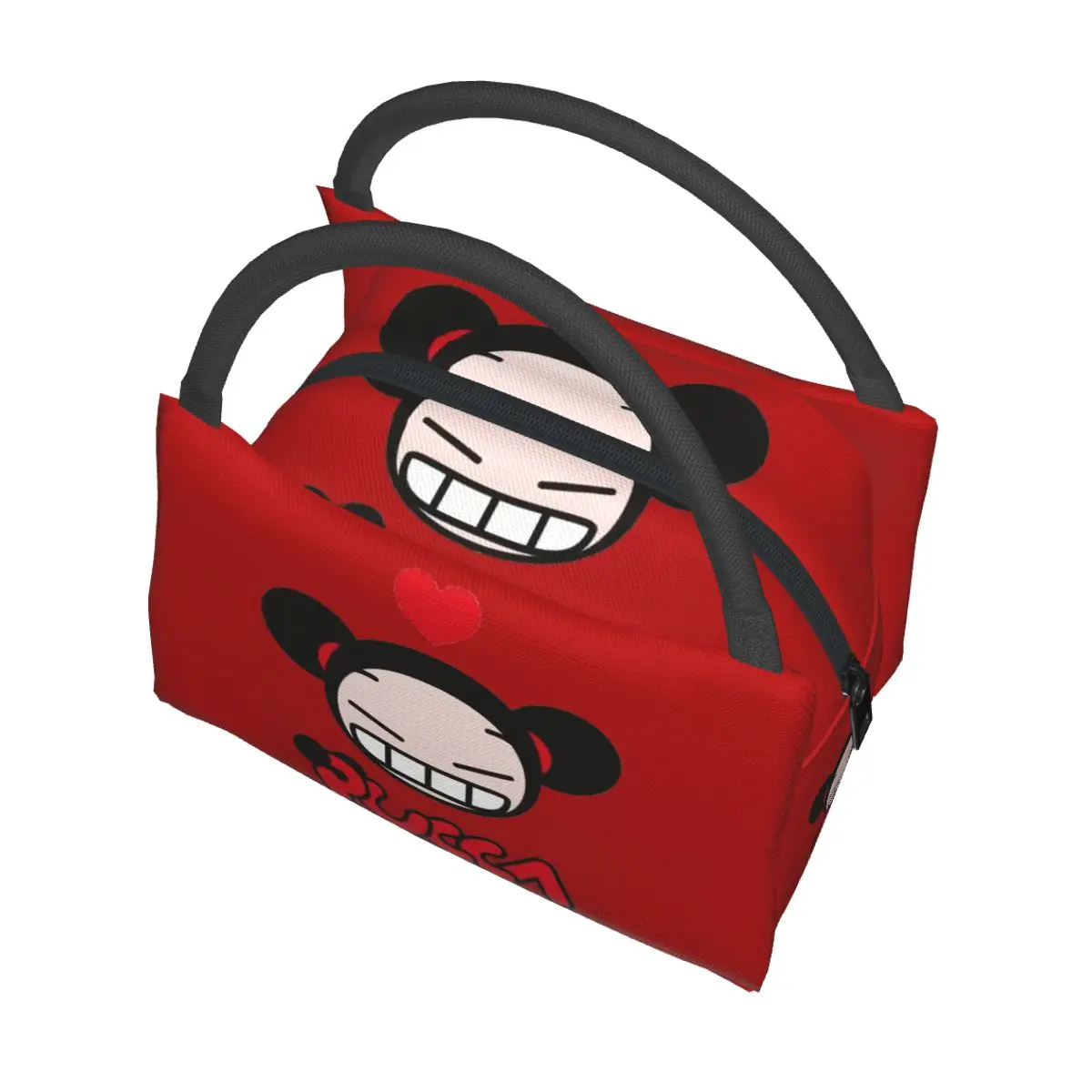 Pucca Anime 학교용 절연 도시락 가방 도시락 보관 식품 상자 누출 방지 용기 쿨러 열 도시락 토트백