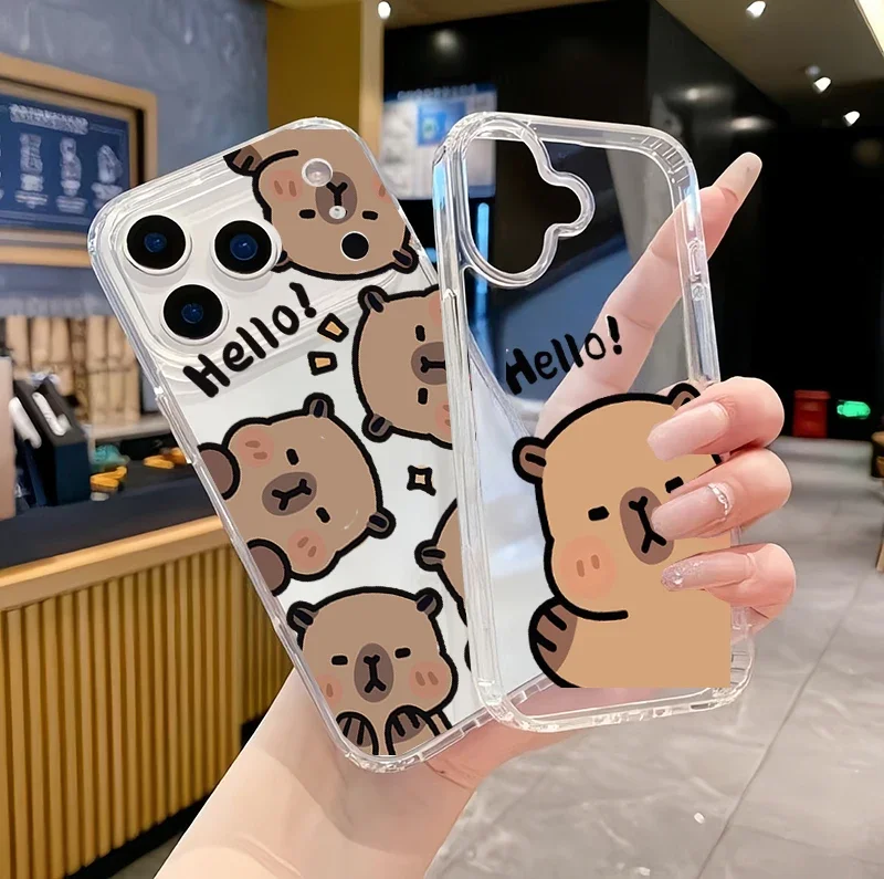 Pretty Cute Capybara Silicone Phone Case