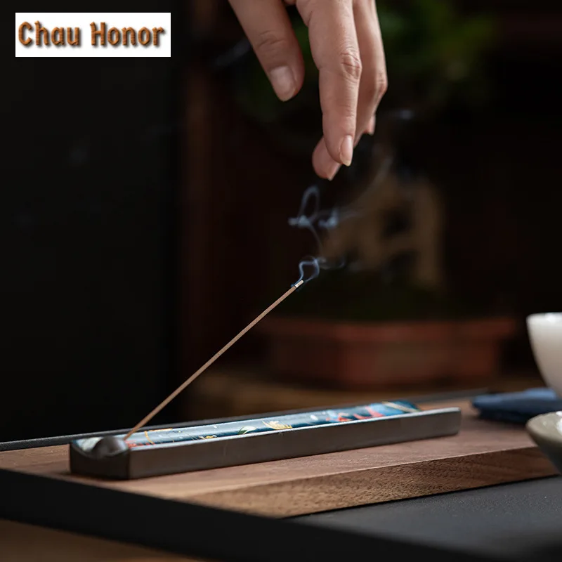 Antique Enamel Cloisonne Line Insert Incense Holder Handmade Incense Burners Scented Aromatic Candles Tea Services Collection