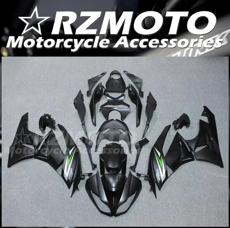 

Комплект обтекателей для мотоцикла из АБС-пластика, 4 подарка, подходит для KAWASAKI ZX-6R 09 10 11 12 ZX6R 2009 2010 2011 2012, черный матовый Комплект кузова