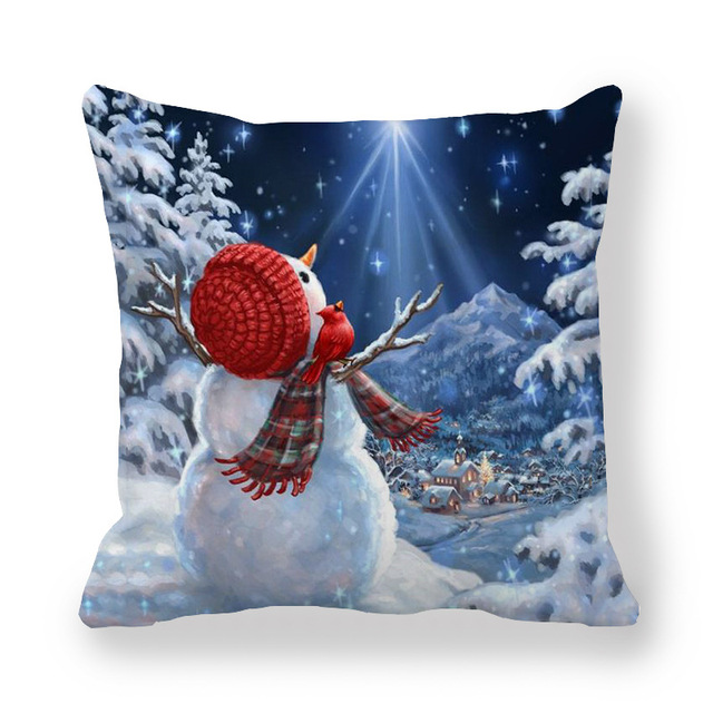 Cushion Cover Merry Christmas Decorations For Home Christmas Ornaments 2021 Navidad Xmas Noel New Year Gifts 2022