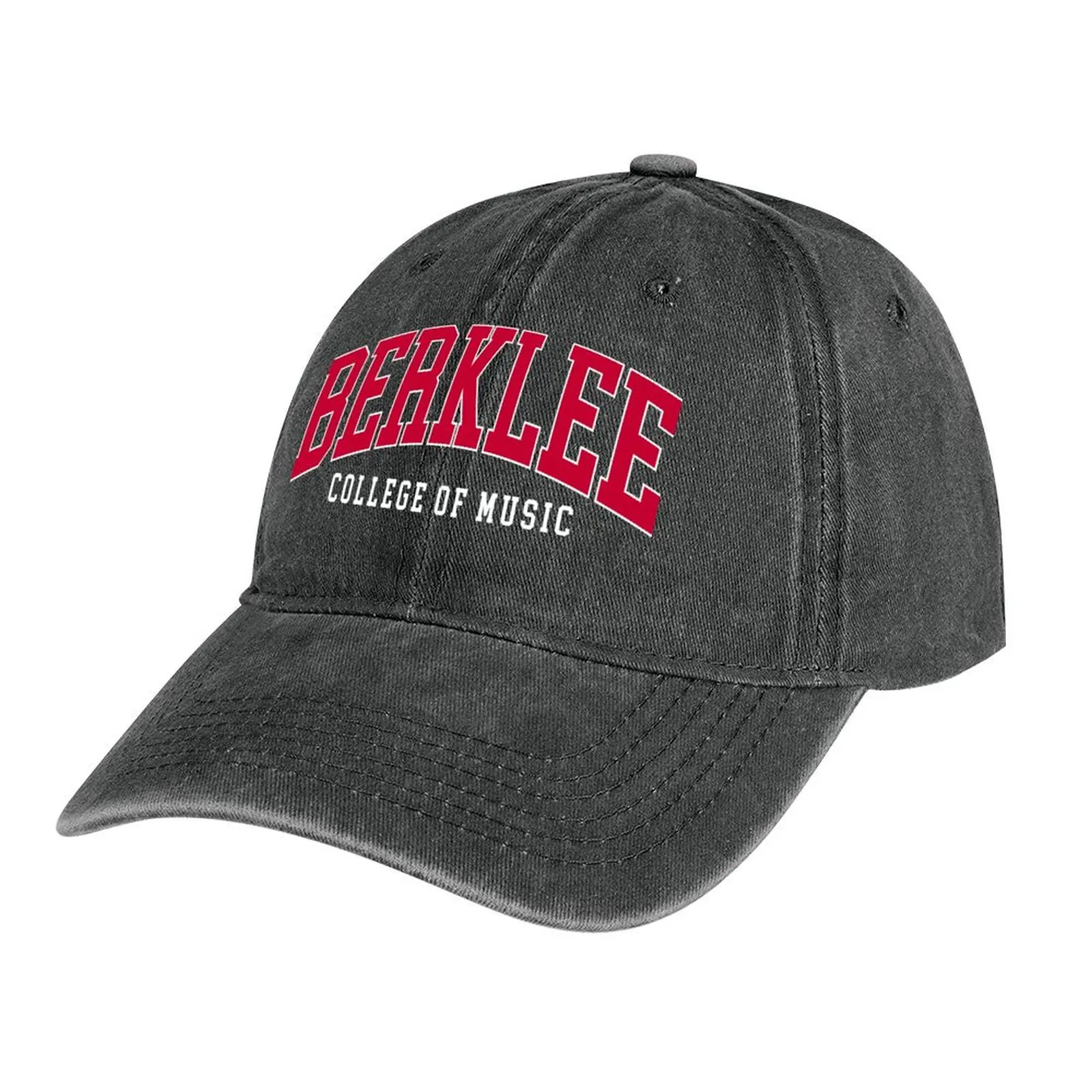 

berklee college font curved Cowboy Hat Custom Cap Snap Back Hat Hip Hop Women Men's