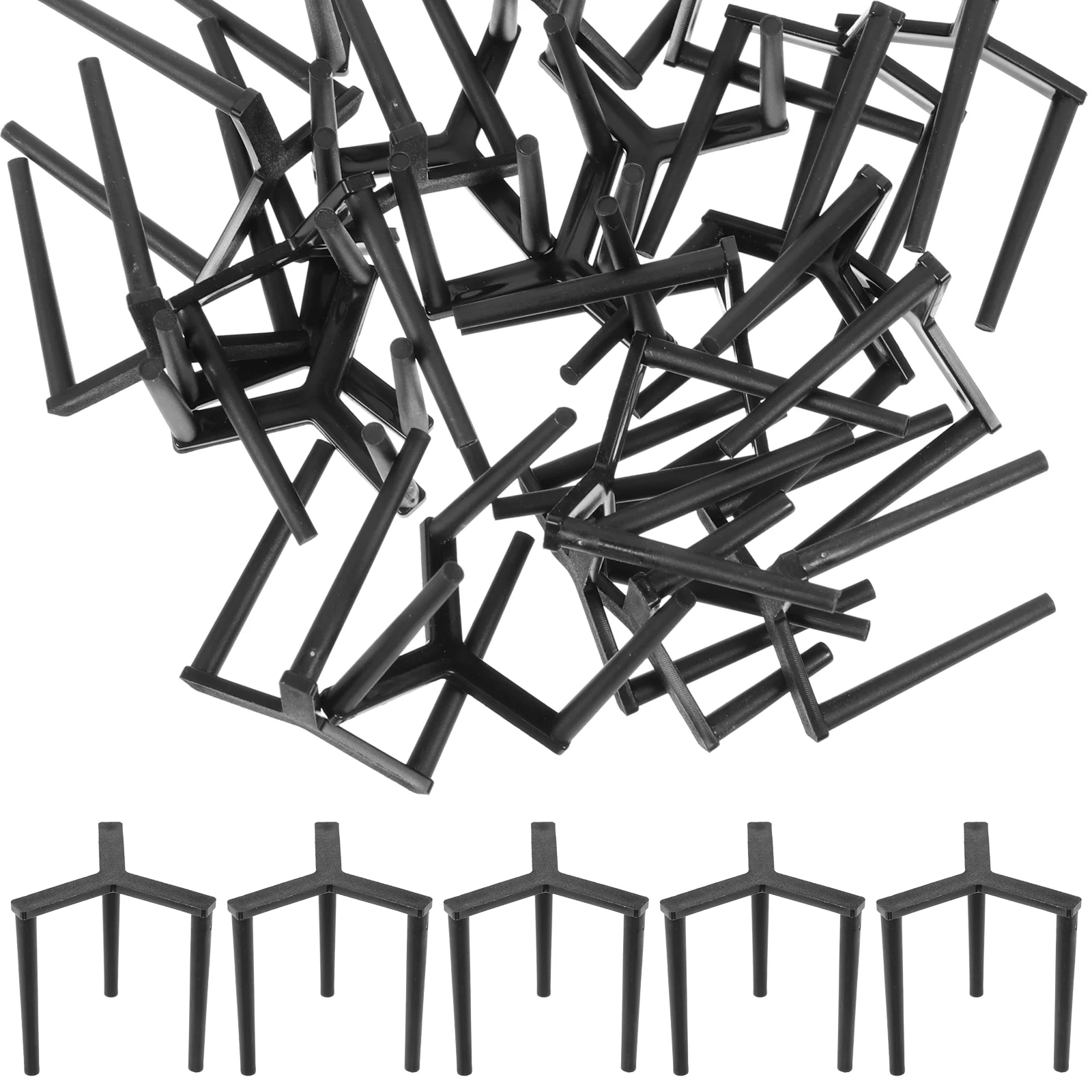 

Reusable Plastic Pizza Serving Stand Tripod Stack Pizza Protectors For Takeaway Tripod Pizza Stand Anti Fixed Pizza Stand