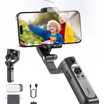Hohem iSteady XE 3 축 핸드헬드 짐벌 스태빌라이저, 필라이트 포함, 아이폰 안드로이드 얼굴 추적 틱톡 브이로그용