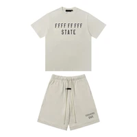 Nouvelle collection automne-hiver 2024 Classice : Ensemble décontracté été homme/femme avec t-shirt à manches courtes et short imprimé lettres 4