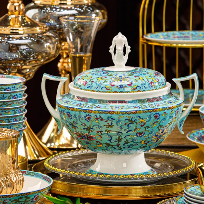 أطقم أواني طعام لحفلات الزفاف الجميلة أطباق عشاء ف...