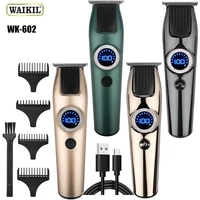 WAIKIL New Professional Men's Electric Barber Oil Head Electric scissors Carving Machine USB charge Hair clipper Hair trimmer 1