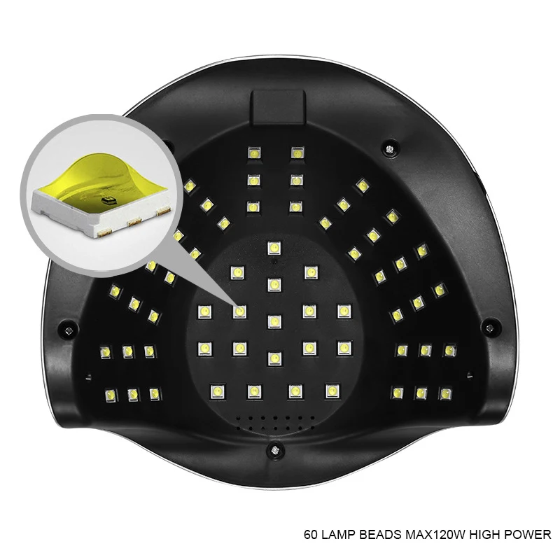 Nail Dryer 60 LED Nail Lamp for Curing All UV Gel Polish &Varnish with Motion Sensing Manicure Pedicure Professional Salon Tool 2